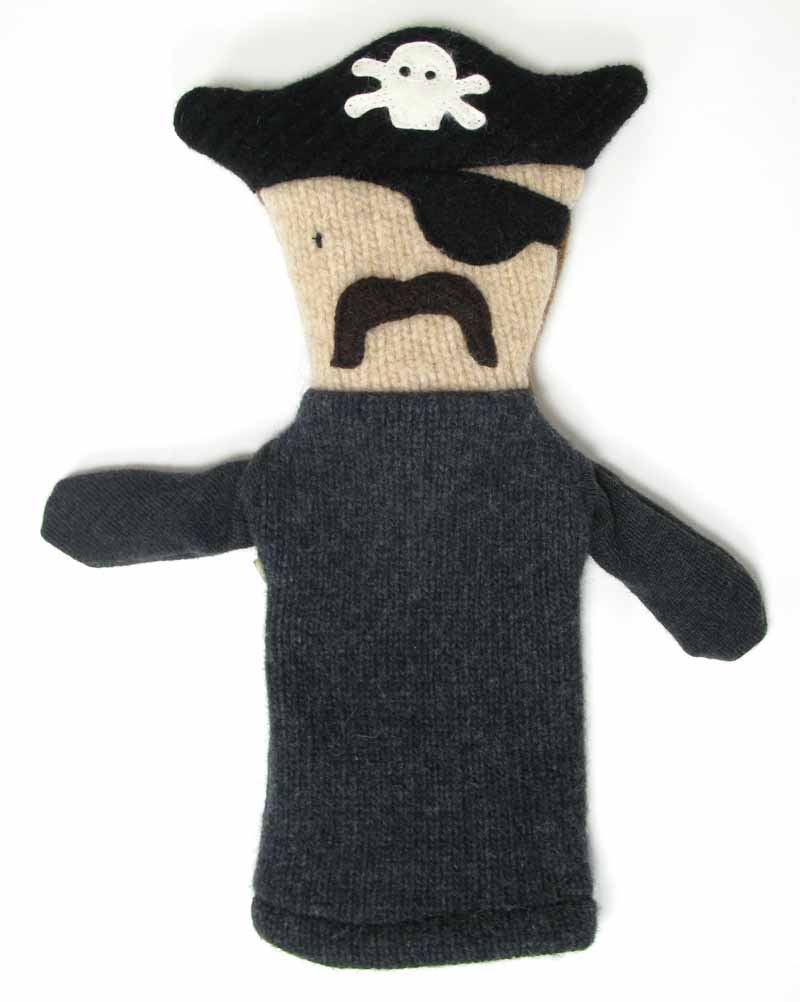 Reclaimed Wool Puppet - Pirate